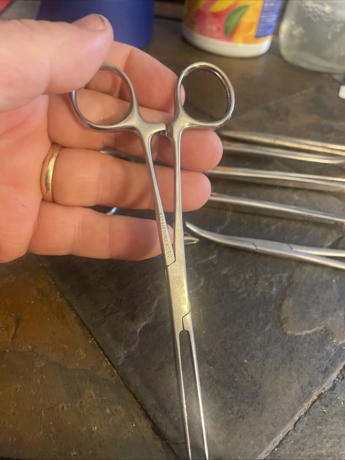 LOT OF 9 STAINLESS STEEL SURGICAL MEDICAL DENTAL INSTRUMENTS