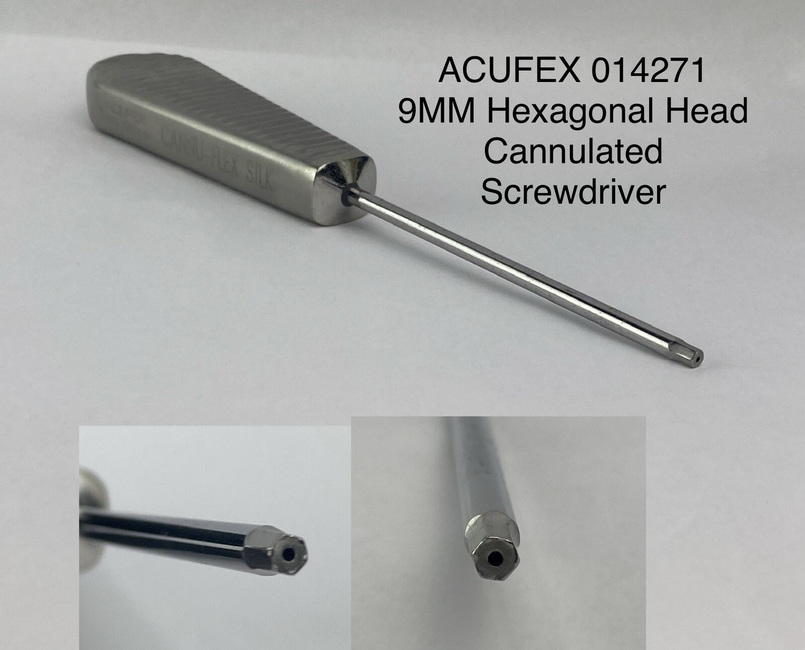 Smith Nephew ACUFEX 014271 Cannu Flex Silk 9mm Hexagonal Head Screwdriver 9in L