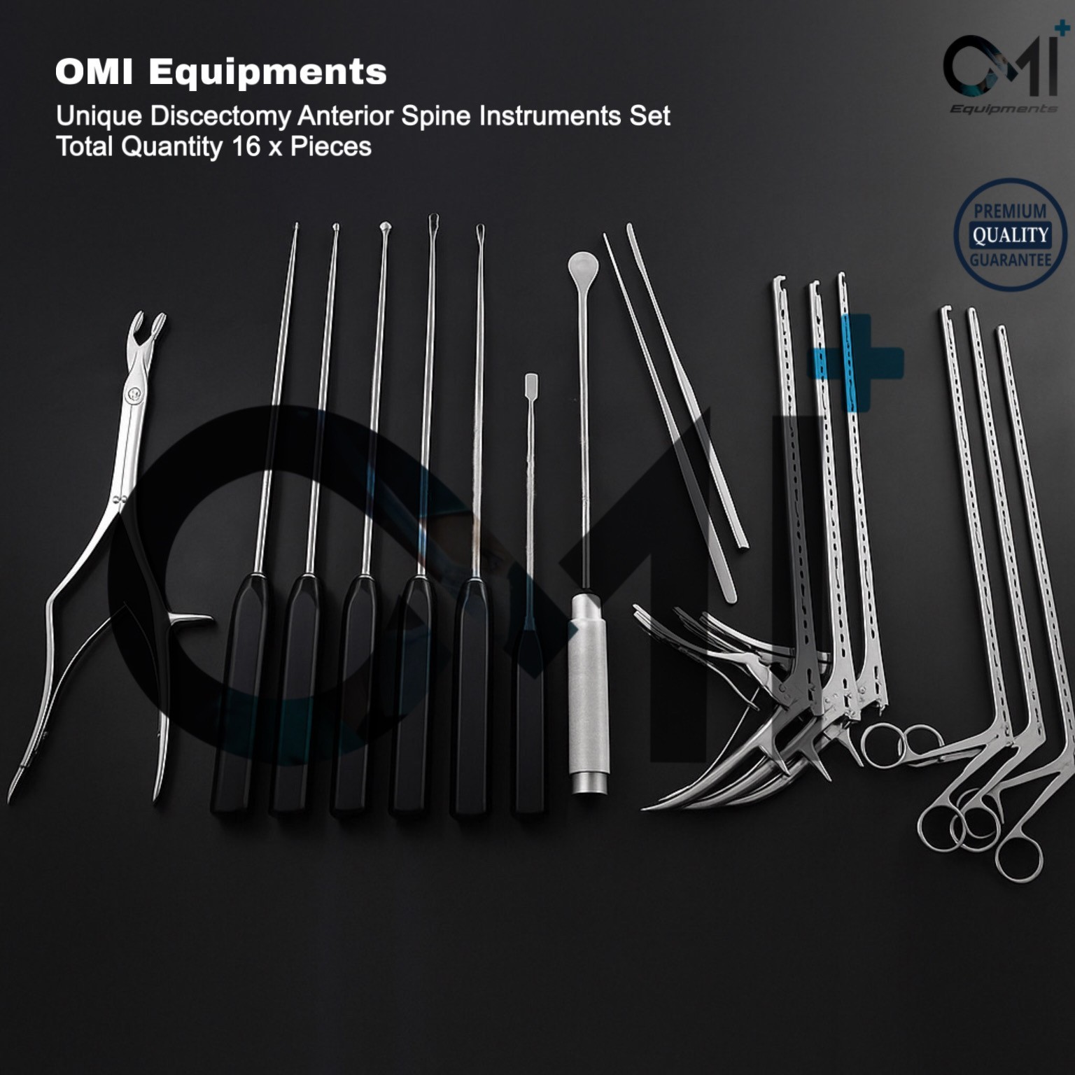 Unique Discectomy Set For Anterior Spine Surgery Instruments Premium Quality OMI