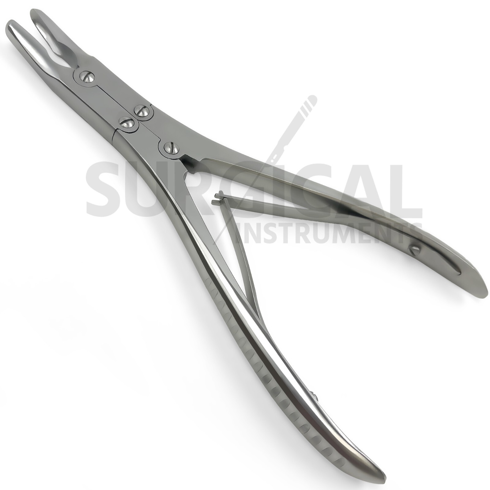 Ruskin Bone Rongeur 6″ Curved 3mm Bite Orthopedic Surgical Stainless German Gr