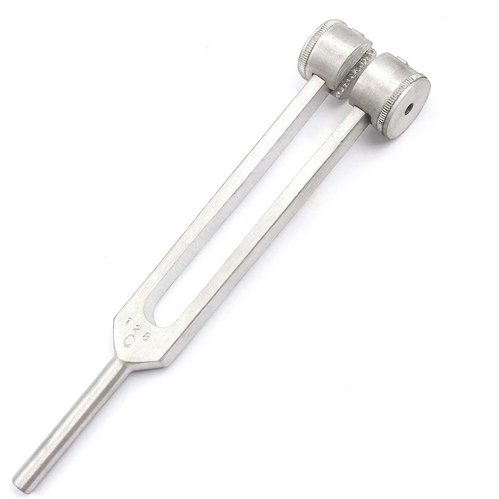 128 Hz Medical-Grade Tuning Fork Instrument with Fixed Weights, Non-Magnetic