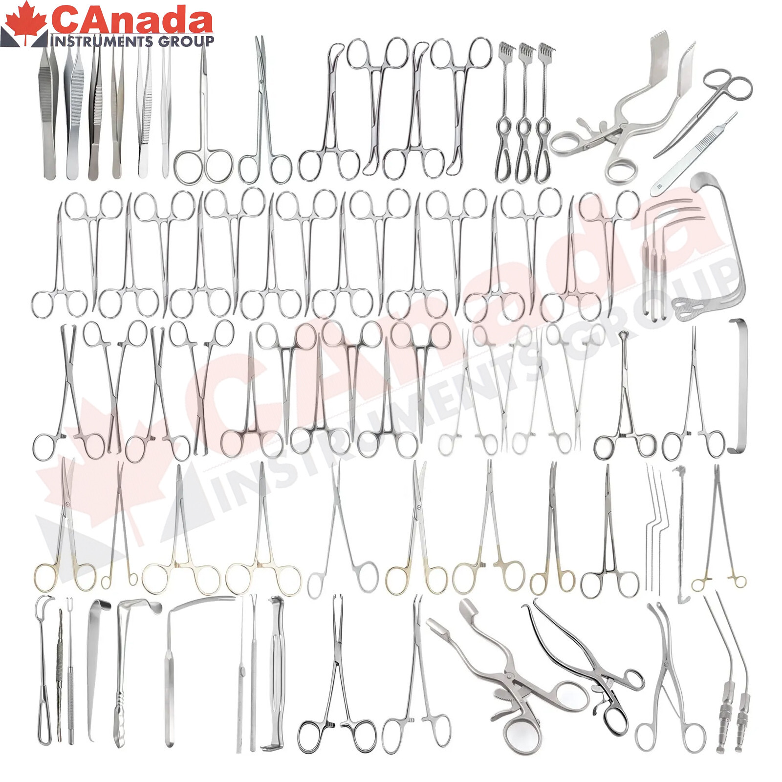 Head And Neck Surgery Set Of 115pcs For Treating Spinal And Craniotomy Surgery