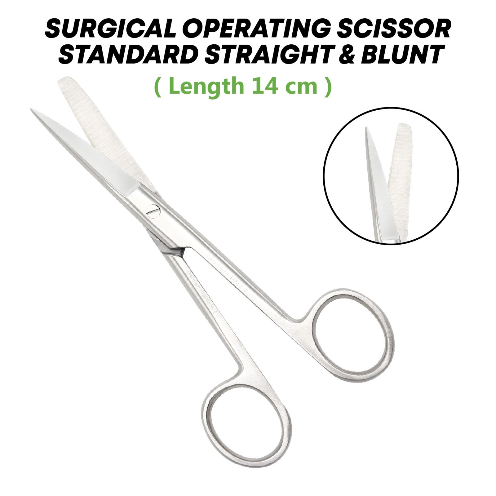Surgical Operating Scissor 14 cm Straight & Blunt Surgical Instruments German