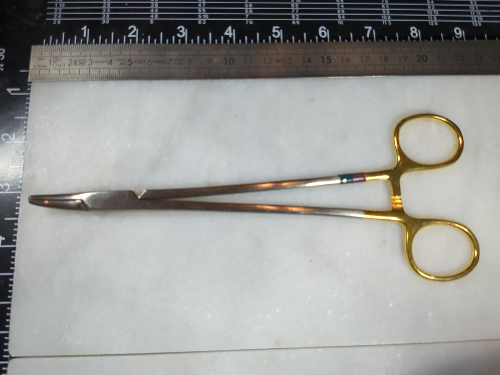 Jarit 121-210 Carb-Bite Heaney Needle Holder, Curved