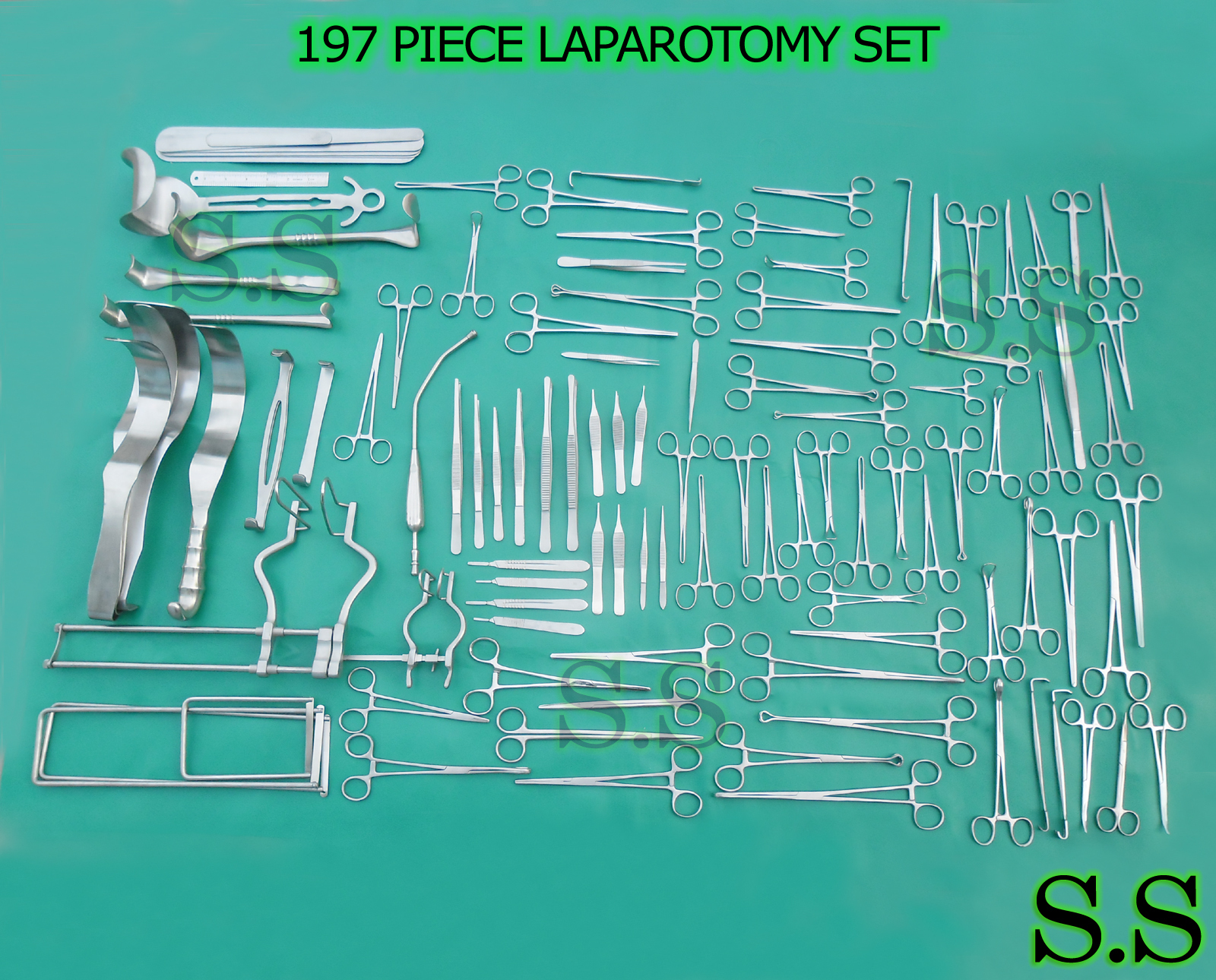 197 pcs Laparotomy Set – Surgical Medical Instruments Lot DS-1020