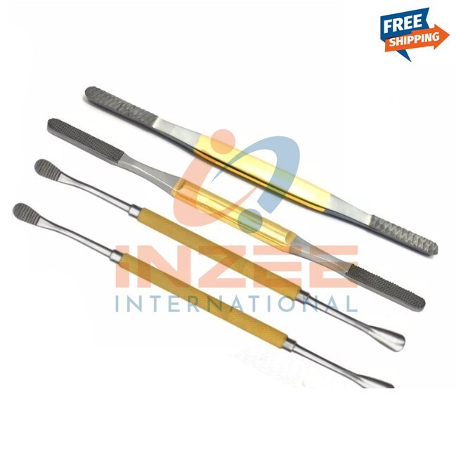 Set Of 4 PCs Rhinoplasty Fomon Double-Ended Nasal Rasp Surgical Instruments