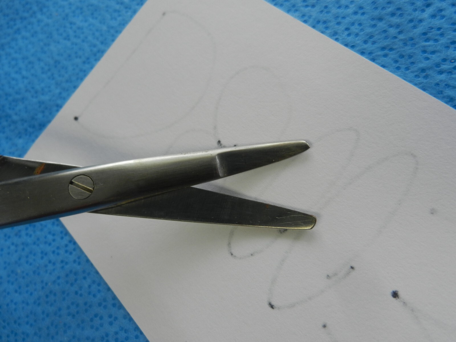 D8003 Codman Surgical Dietrich Slightly Curved Serrated Scissors 54-8005