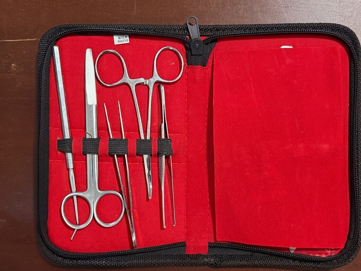 11-Piece Stainless Anatomy Dissection Kit Med / Nursing / Veterinary students