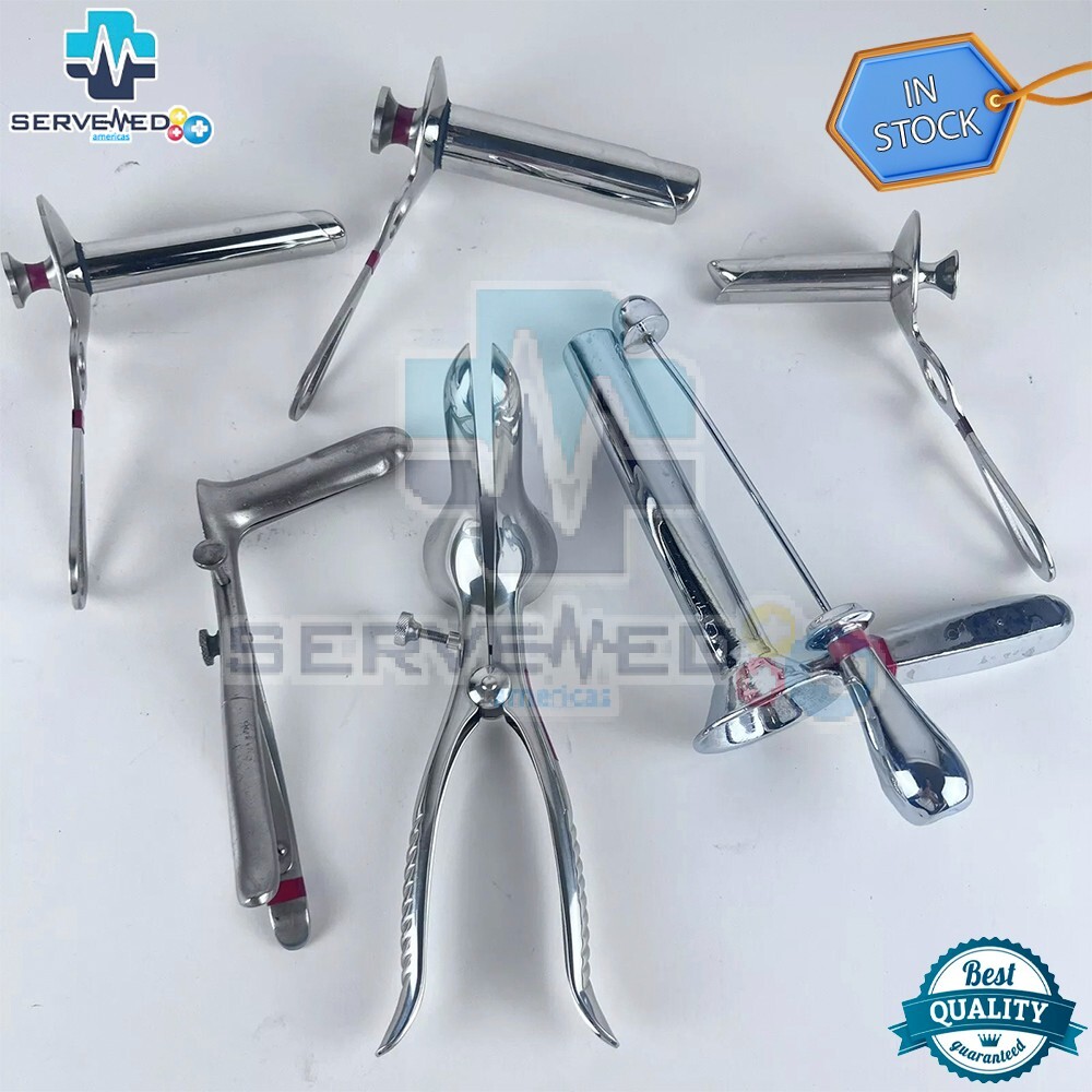 Vaginal Speculum Gynecological Instruments 6 Pcs Set German Grade