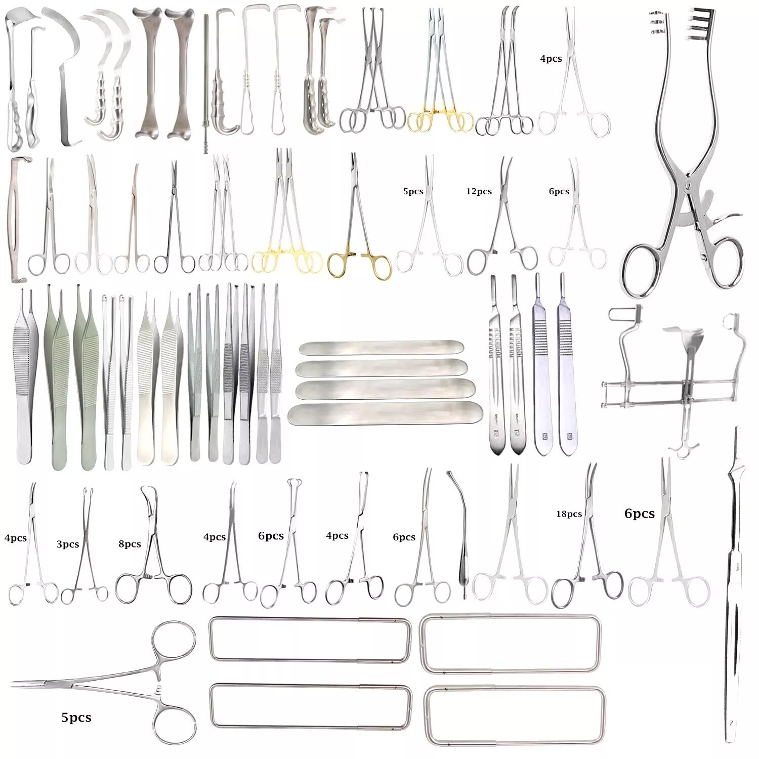 Major Hernia Hydrocoelectomy Surgery Set Of 150 pcs Best Quality Surgical Instru