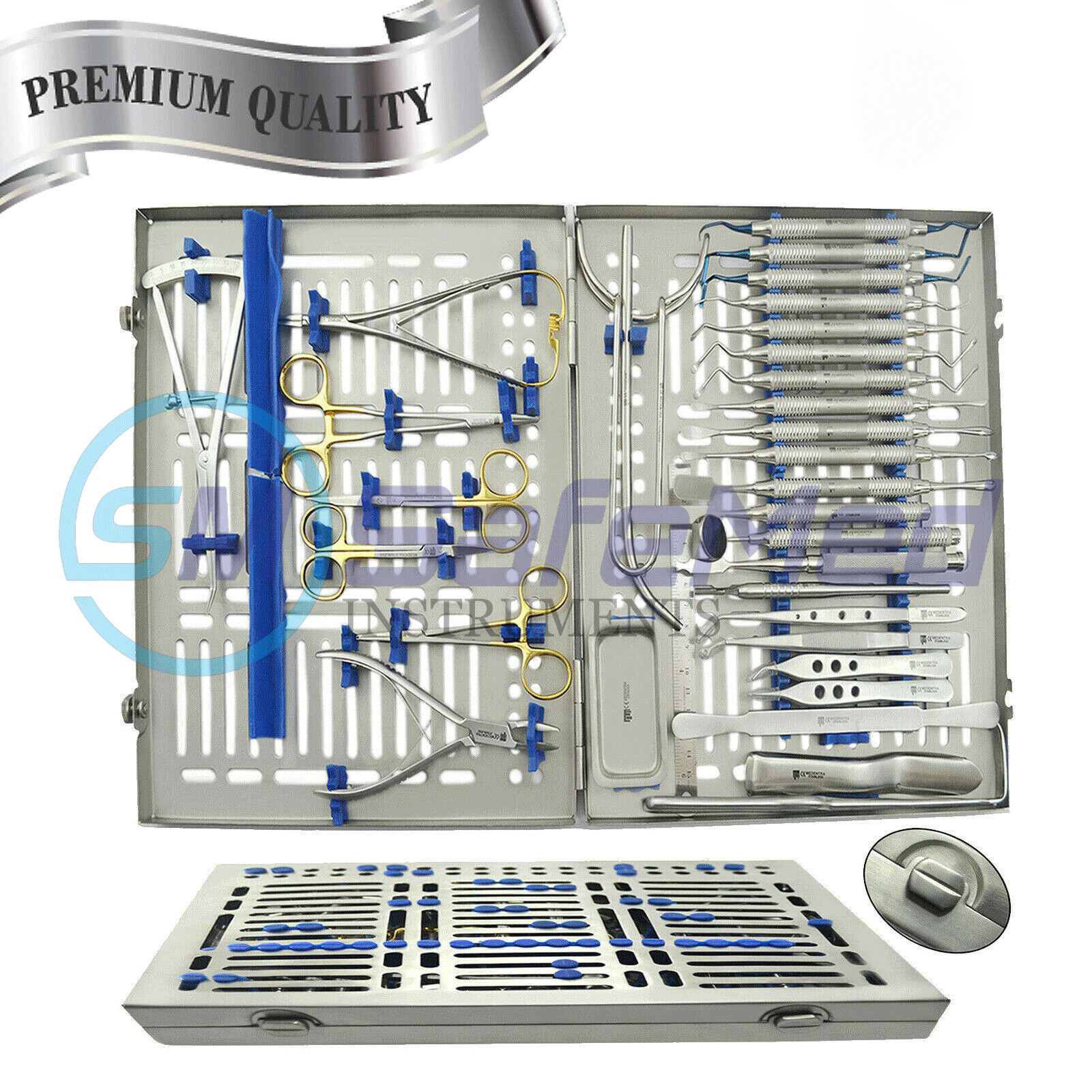 33pcs Advanced Dental Implant Surgery Kit Implantation Surgical Instrument Tray