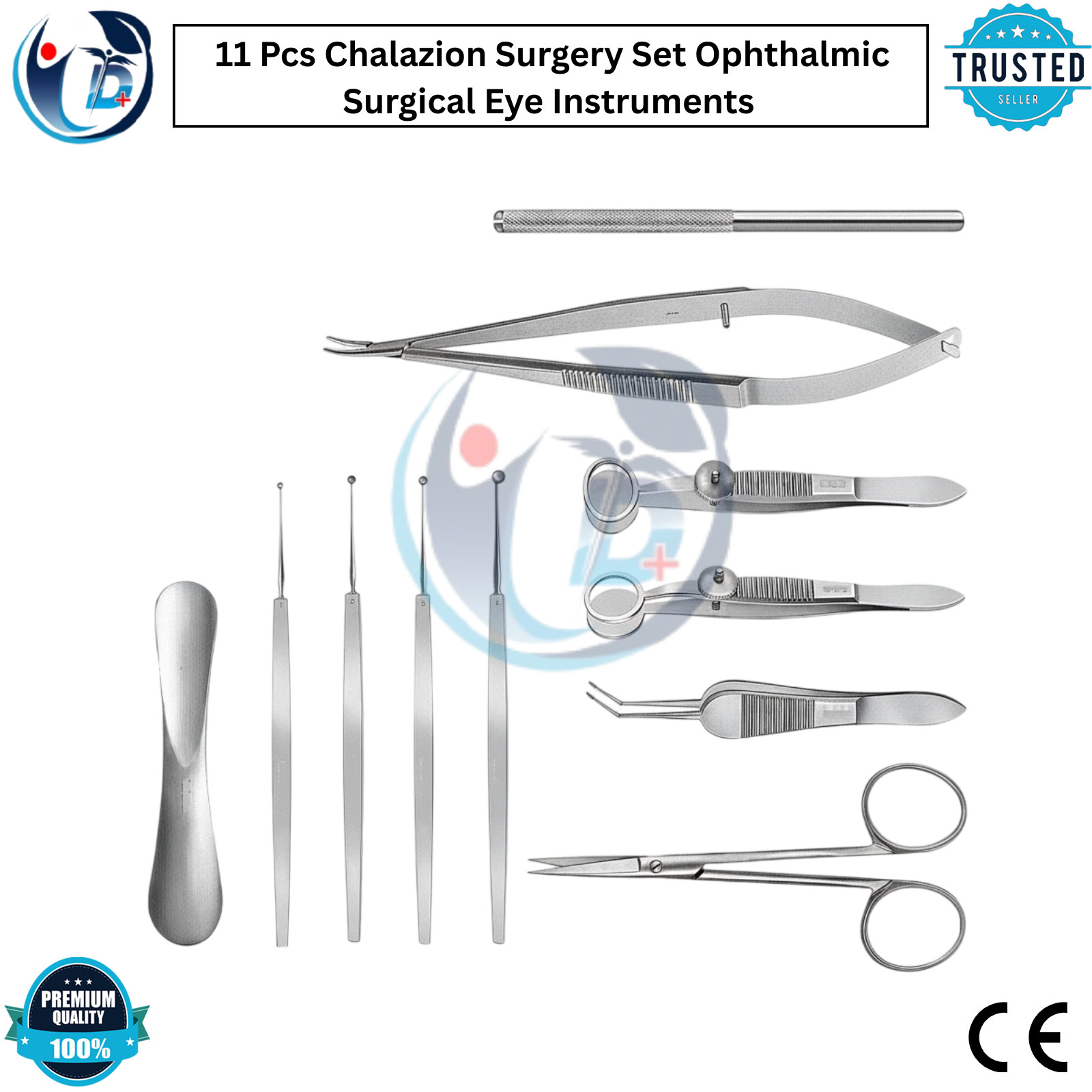 Chalazion Surgery Set 11 Pcs Ophthalmic Surgical Eye Instruments German Grade