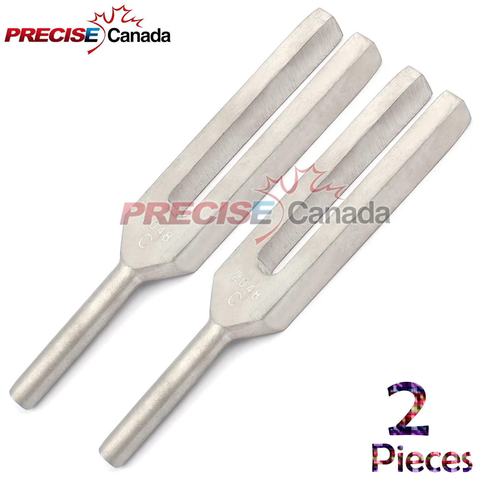 Set Of 2 Tuning Fork C2048 Ent Medical Exam Diagnostic Tools