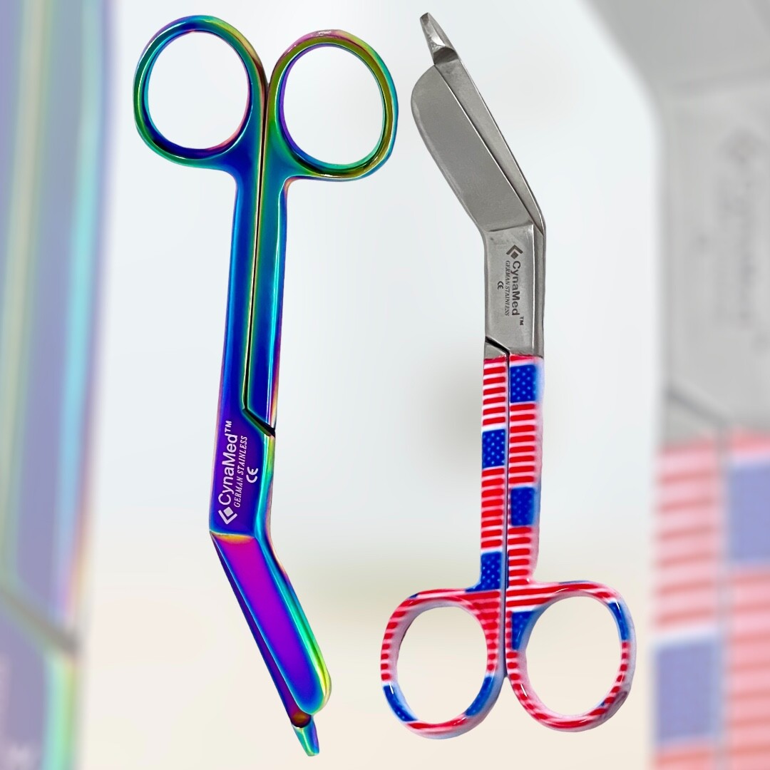 ArTLab – Rainbow Lister Bandage Scissors 5.5″ + Colorful Pattern 5.5″ – 2 Piece