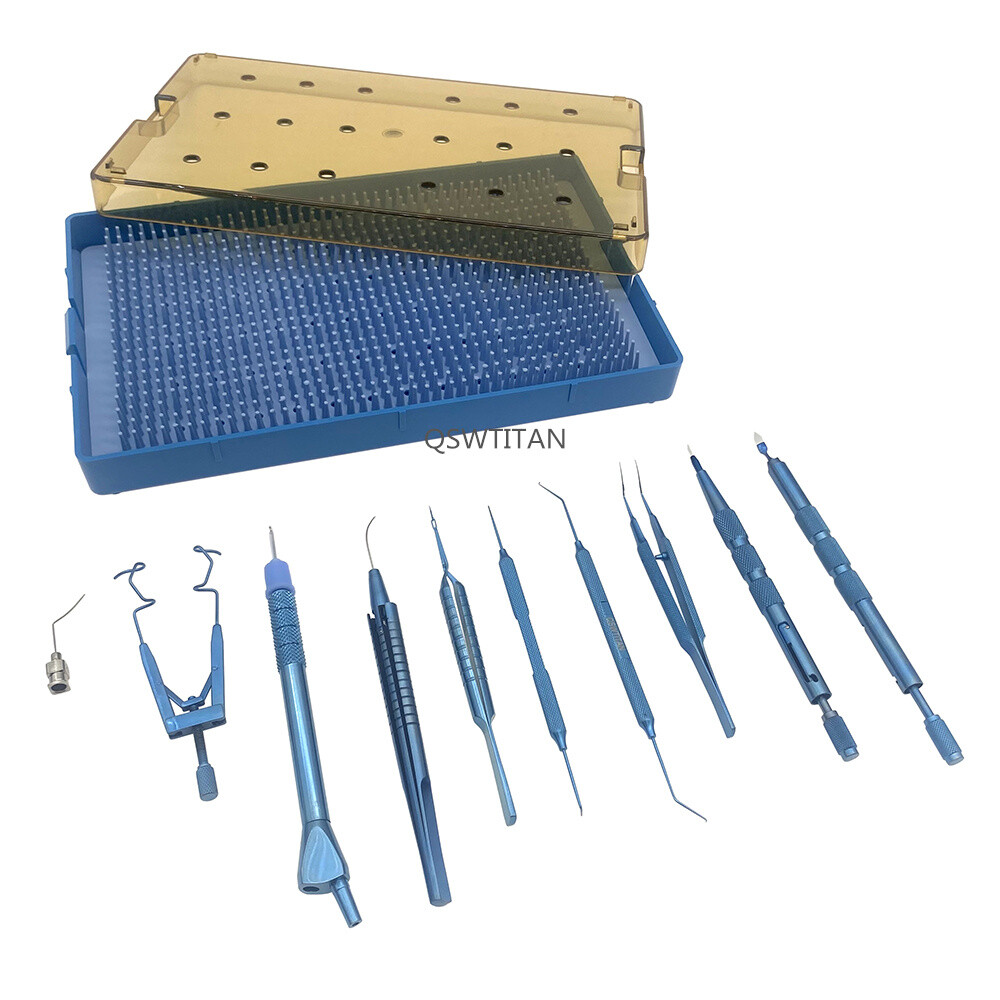 Micro Coaxial Set Diamond Knife Capsulorhexis Forceps Ophthalmic Instruments