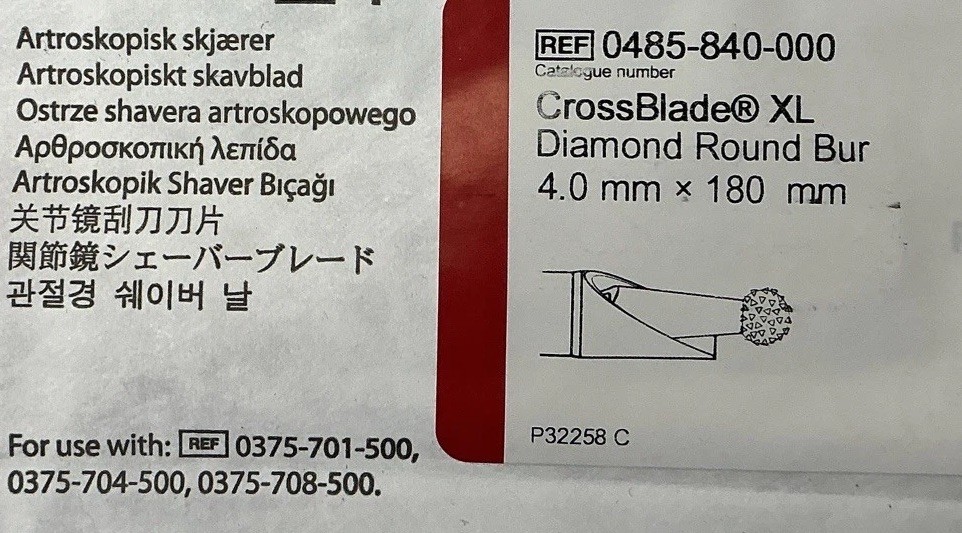 Stryker Cross Blade XL REF 0485-840-000