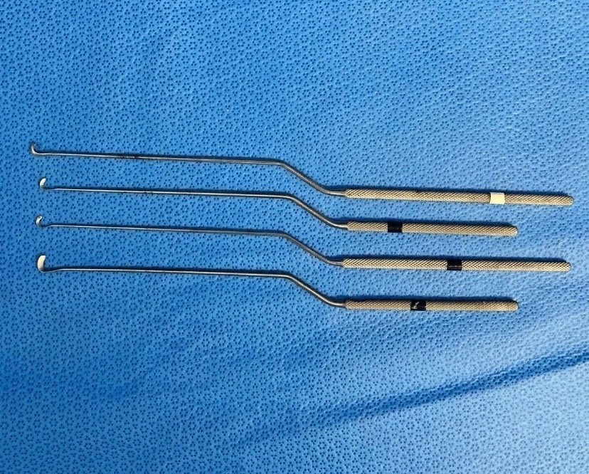 V. Mueller NL3785-131/133 Hardy Rhoton Curved Elevator Set Transsphenoidal Neuro