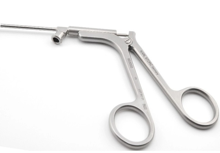 KARL STORZ 653000 HEUWIESER Antrum Grasping Forceps, Fixed Jaw Curved Down 90°