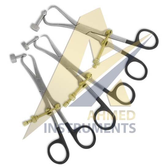 Set of 3 Plate Holding & Drill Guide Forceps Veterinary Orthopedic Instruments