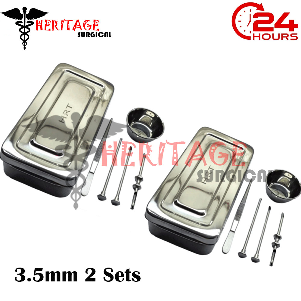 3.5mm HRT Trocar Kits 2 Sets Hormone Replacement Pellet Insertion Trocars