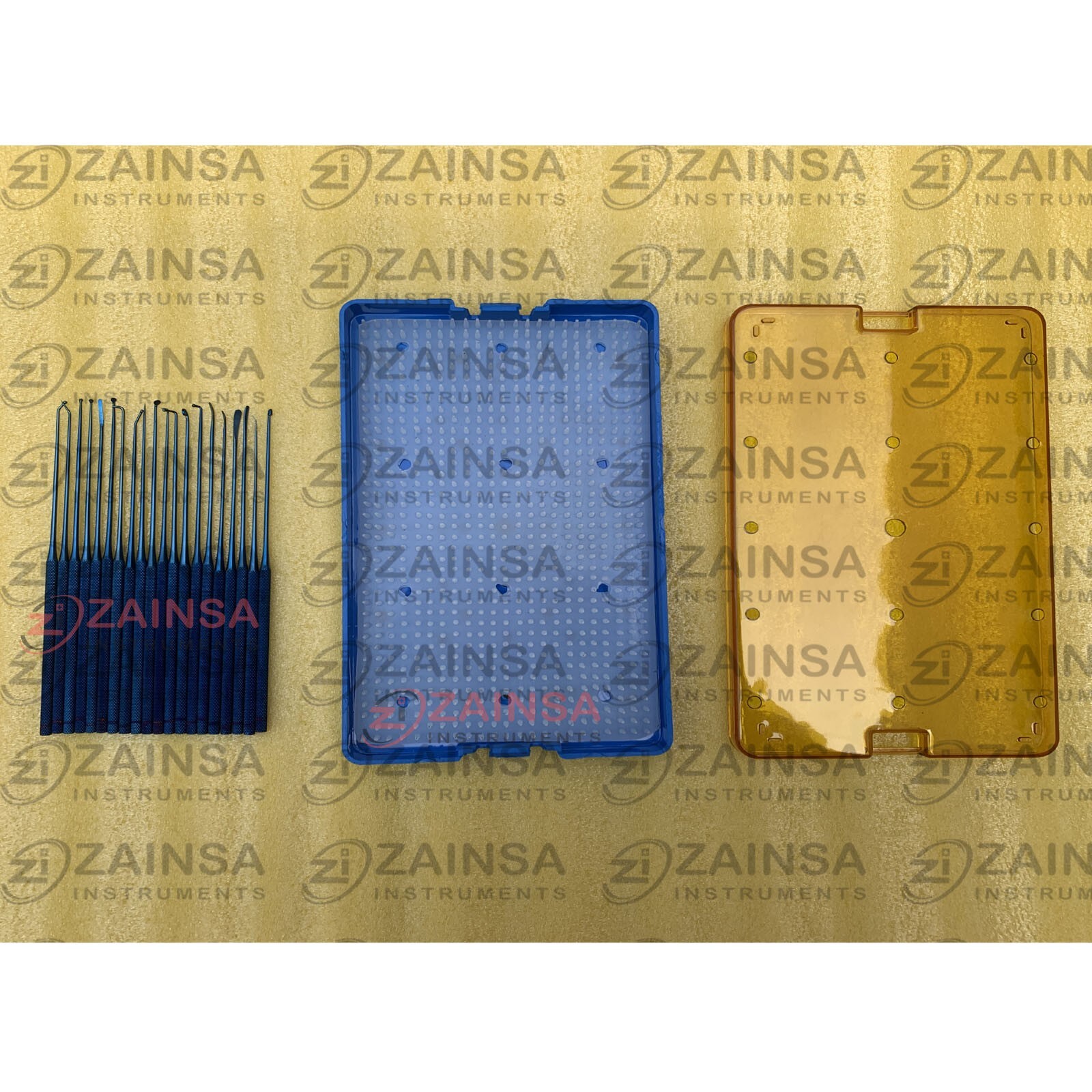 New Micro Dissector Expanded 20 PCs Set, Neurosurgery Set With Sterilizing Case