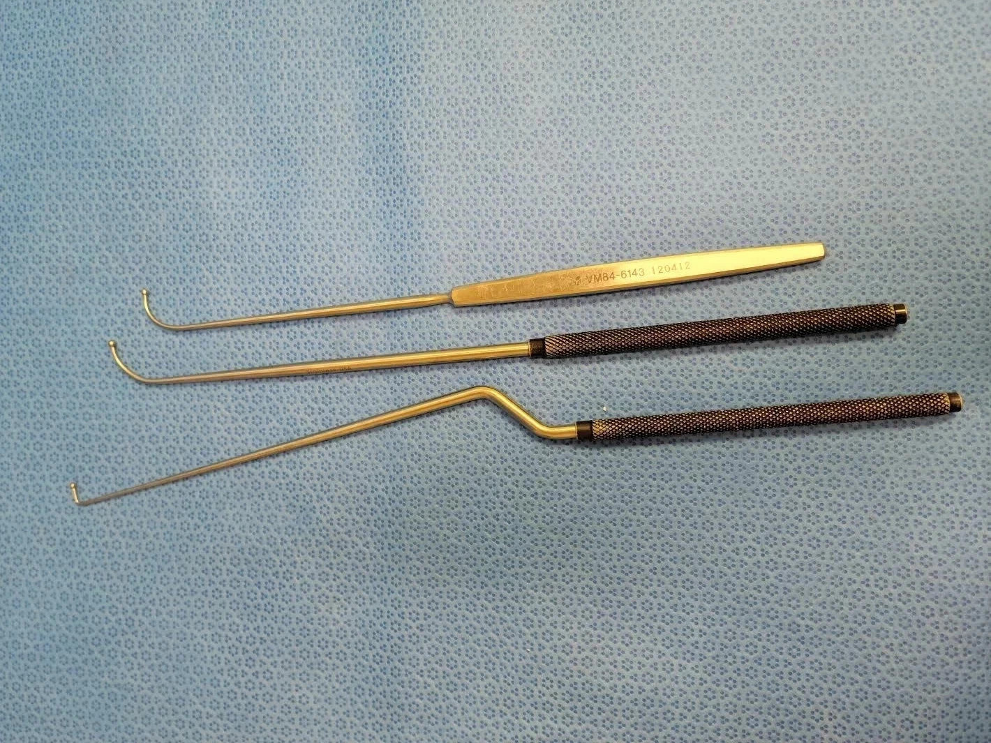 Set of 3 Life Instrument Co. Bayonet Ball Probes Neurology Orthopedics