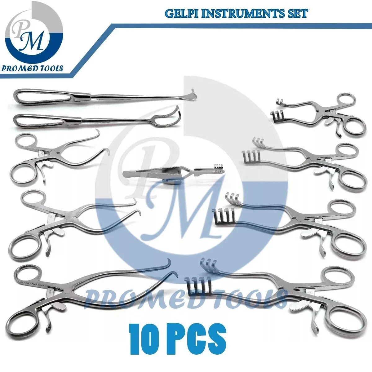 Surgical Veterinary Retractors Weitlaner Gelpi Premium Instruments Set of 10