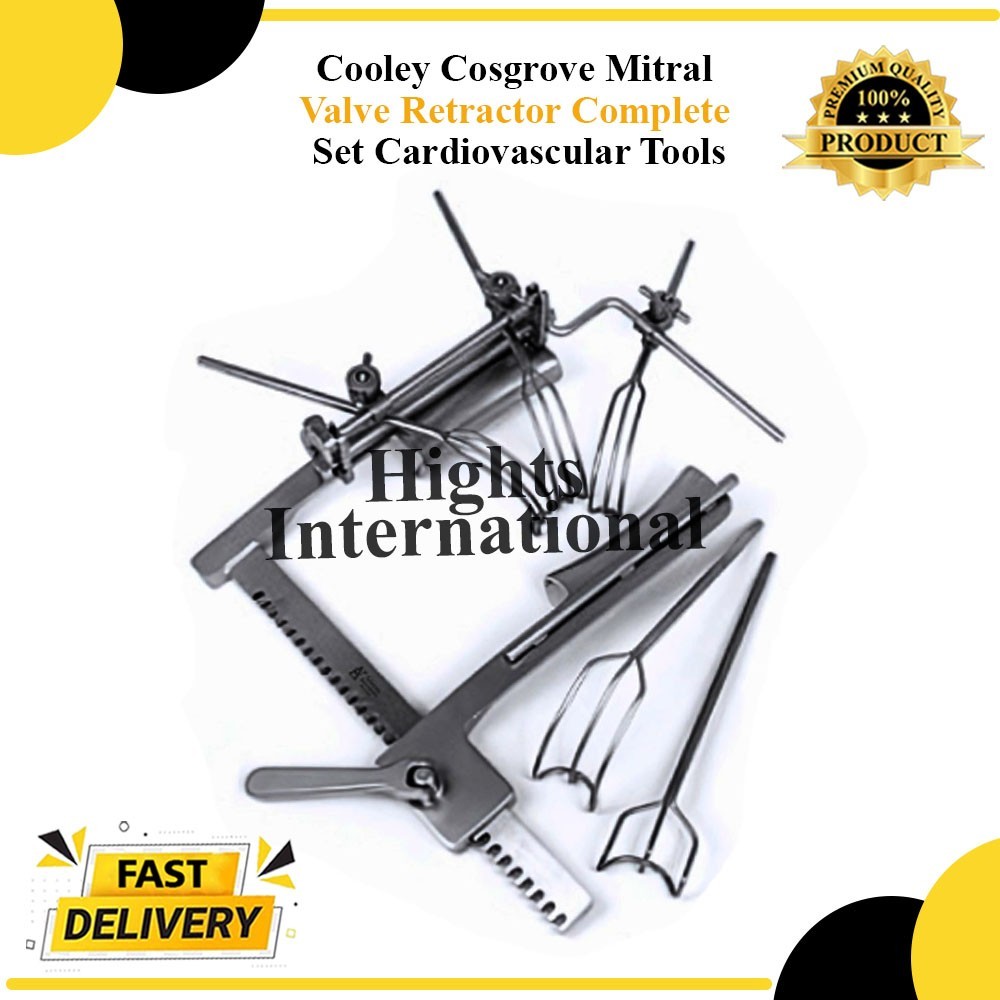 Mitral Valve Retractor Cooley Cosgrove New Premium Quality Complete Surgical Set