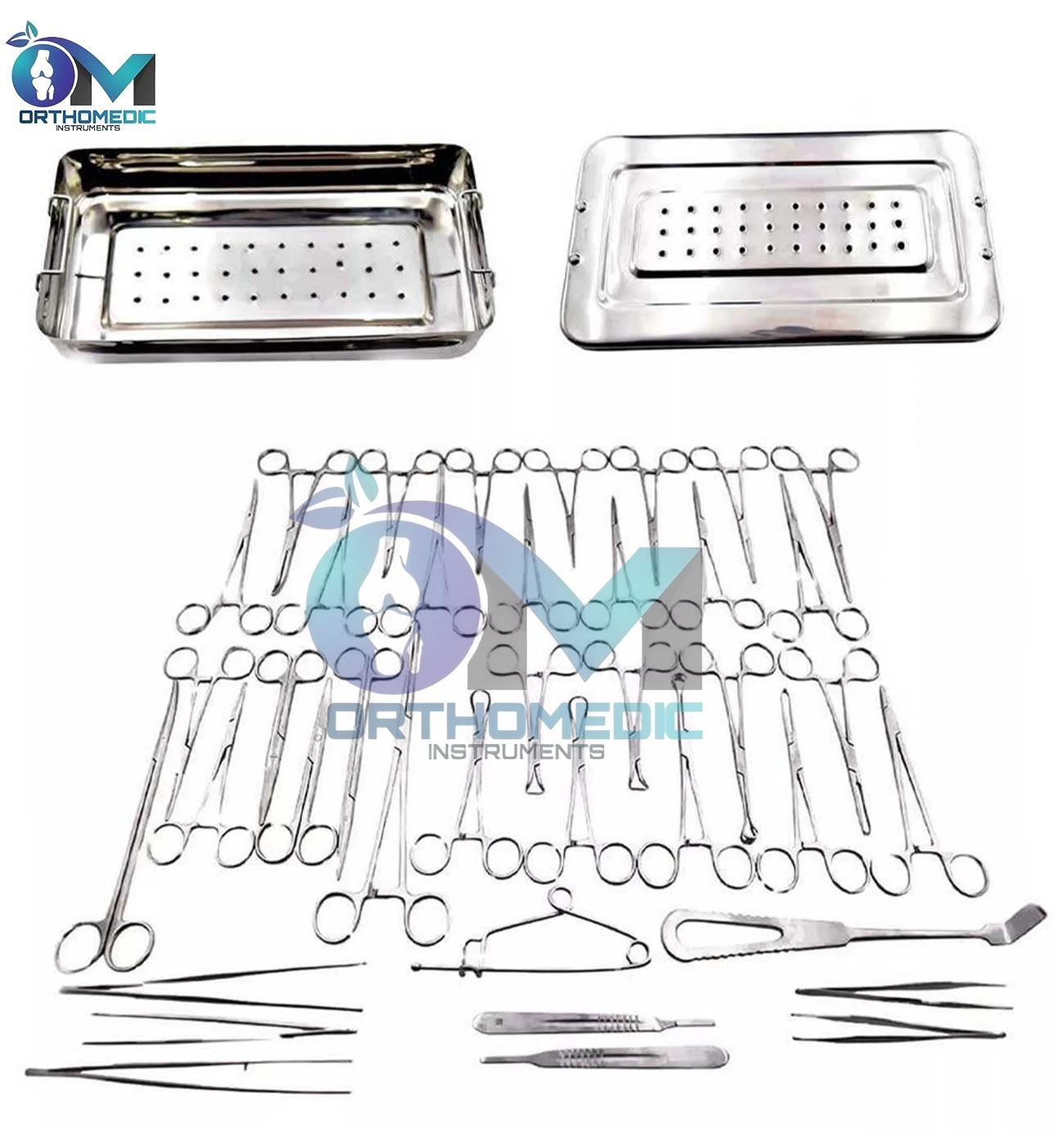 Appendectomy & Hernia Surgical Instruments 40 Pcs Set with Instruments Box