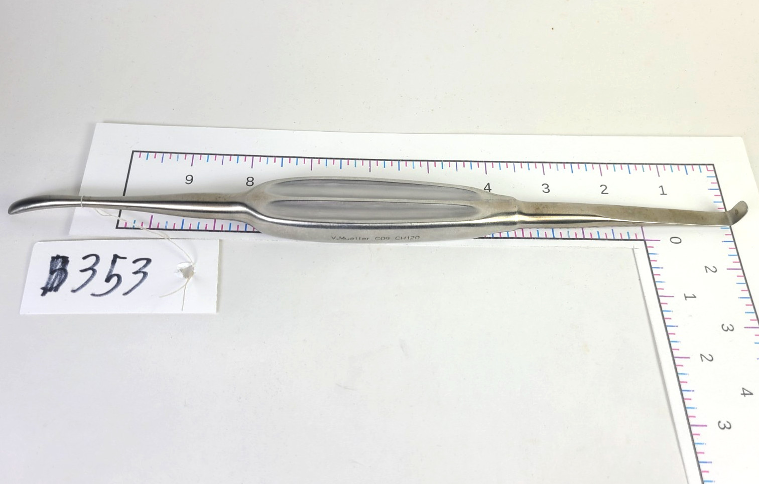 V. Mueller C09 CH120 OVERHOLT Periosteal Elevator, 11-1/2in (29.2cm)