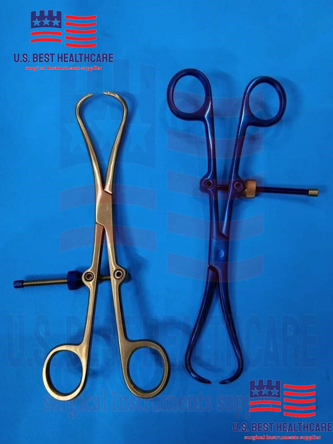 Bone Reduction Forceps with Fixation Screw Set 2 PCS Orthopedic Surgical Instrum