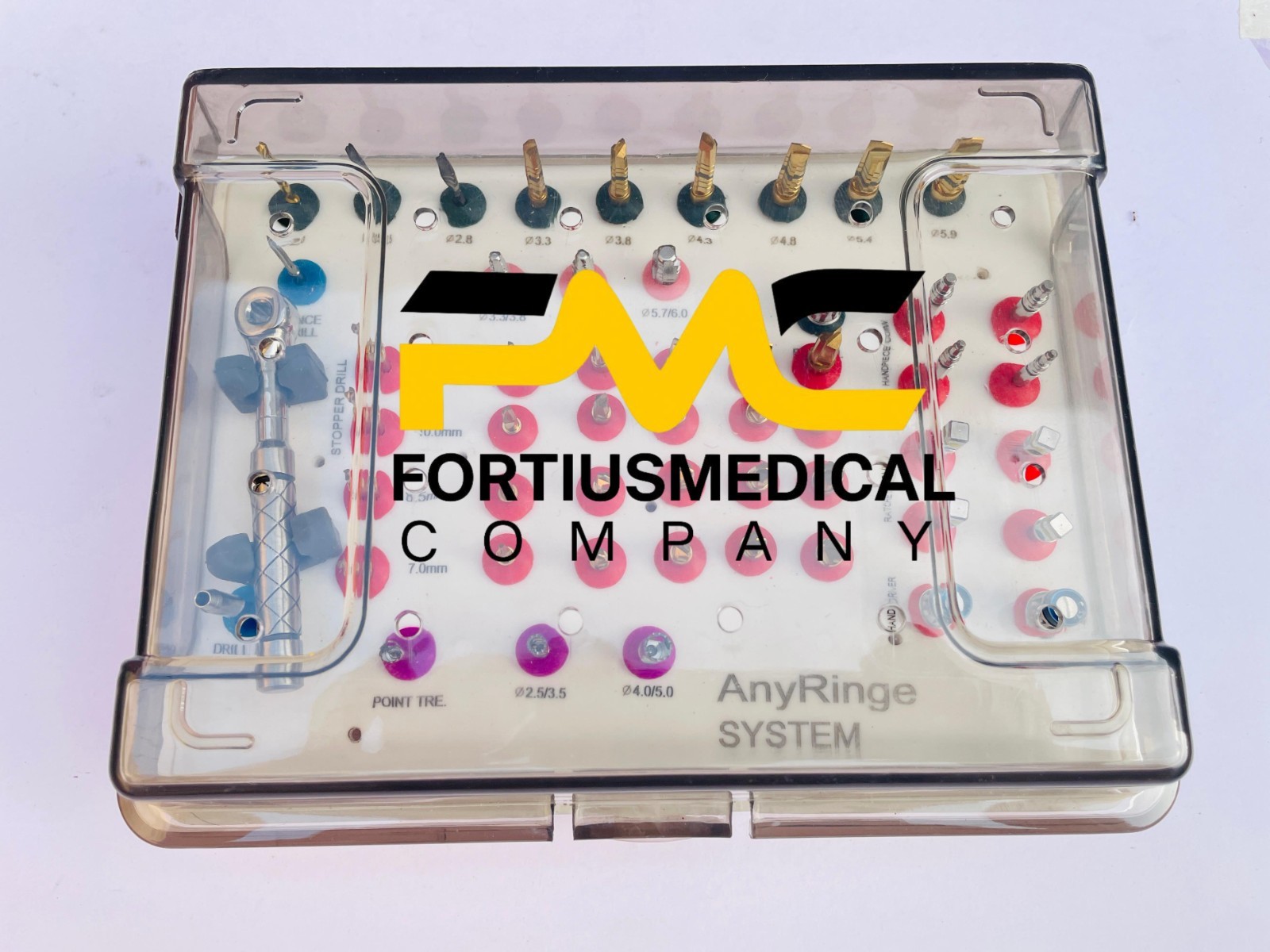 AnyRinge System Guided Drills Universal Dental Implant Guide & Positioning Kit