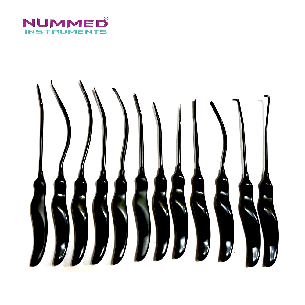 Plastic Surgery Brow Lift & Face Lift Instruments Scalp Elevators Set of 12 Pcs