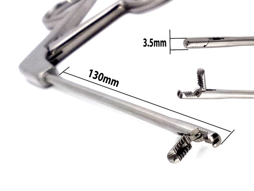Arthroscopy Grasper 3.5mm with Teeth 13cm Reusable Orthopedic Surgical Forceps