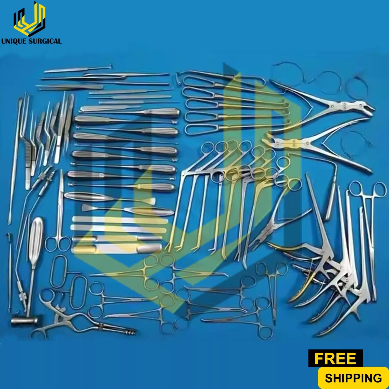 Basic Craniotomy & Laminectomy Surgical Orthopedic Spinal Instruments 78 Pcs Set