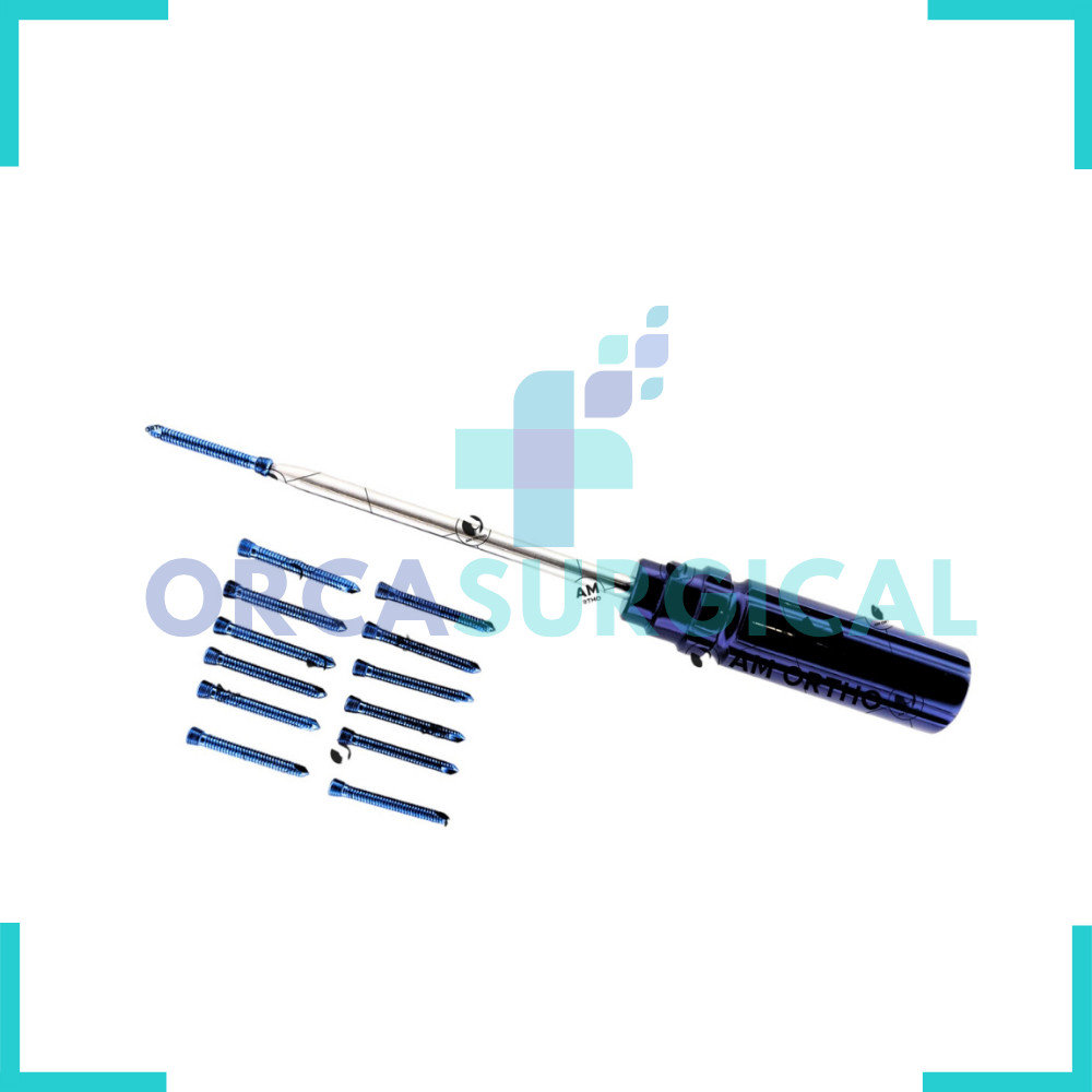 5.0mm Safety Locking Self Taping Screw 20-60mm &Torque Screwdriver 181Pcs