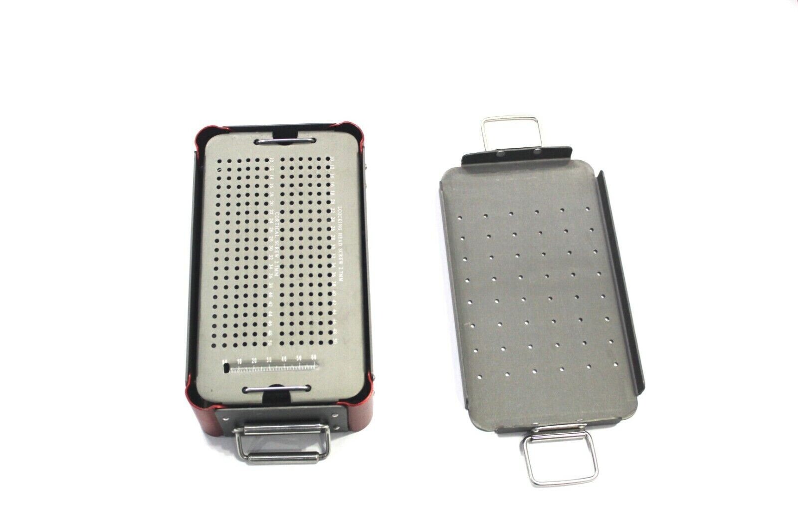 Orthopedic Empty Case Box For 2.7 mm Cortical Screw Surgical Instrument