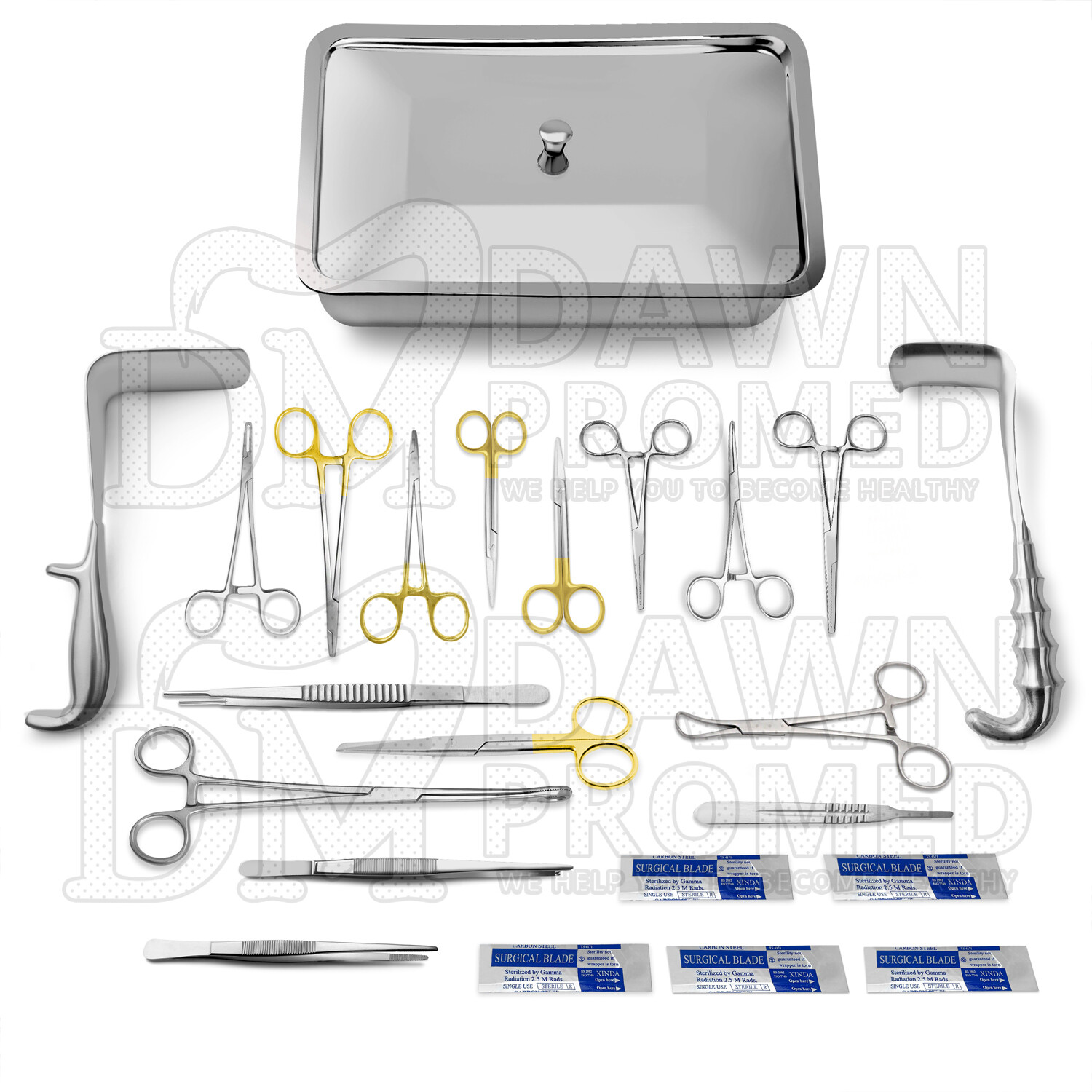 New 23 Pcs Cesarean Section Surgical Instruments Kit C- Section Set Gynecology