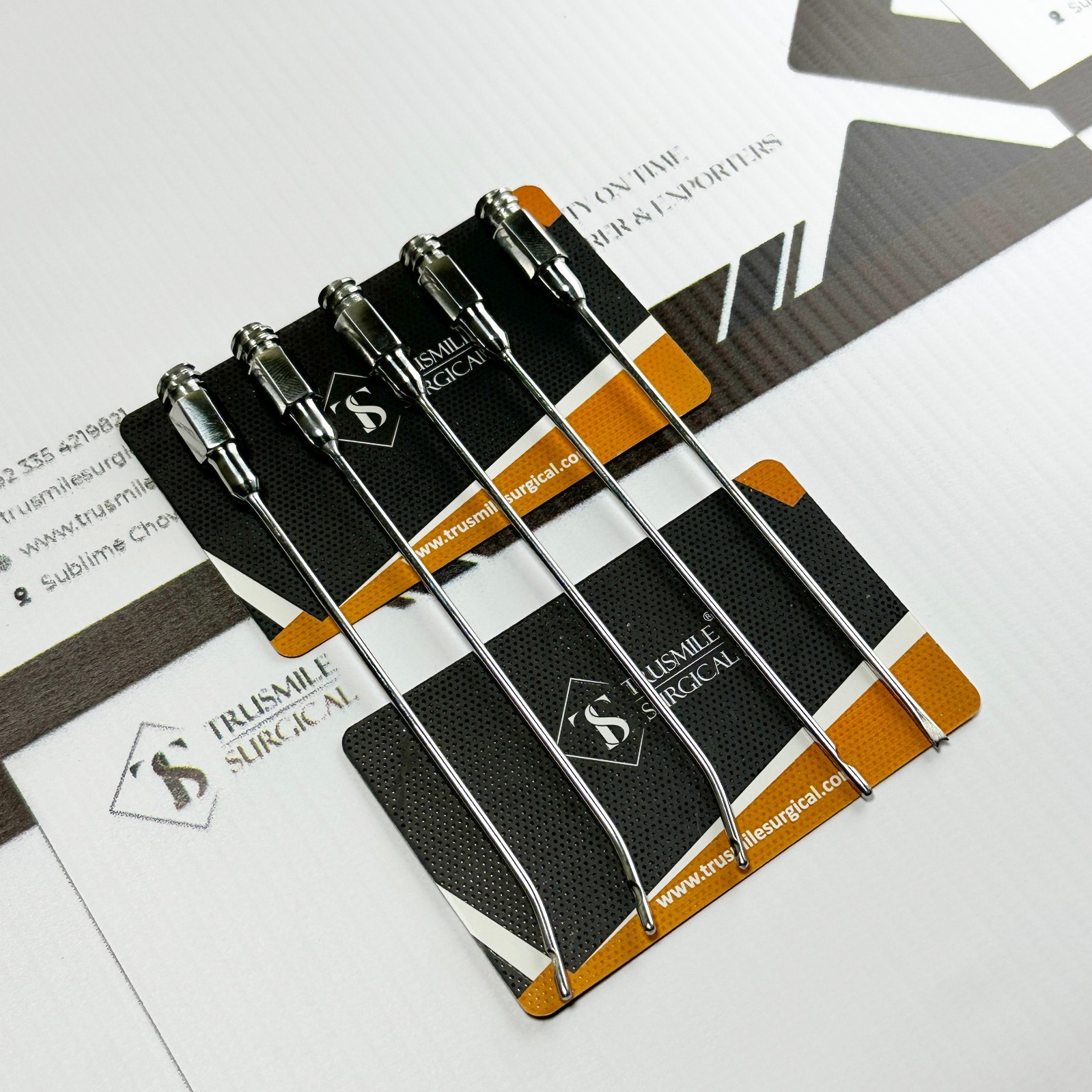 Fat Injecting Micro Cannulas Set – Straight, 0.7mm / 0.9mm / 1.2mm, 9.5cm Length