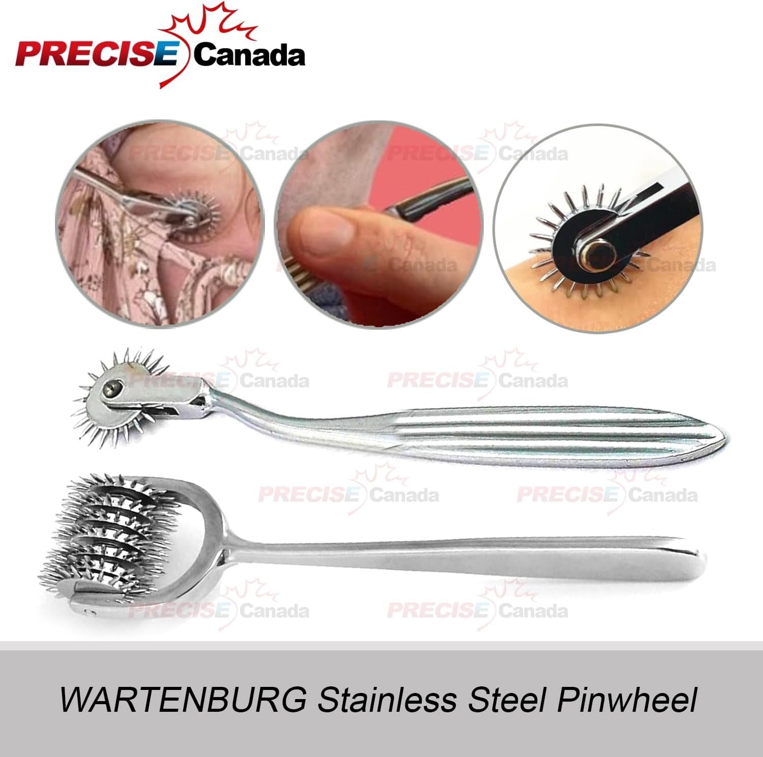 7 Pcs Wartenberg Neuro Pinwheel Diagnostic Sensory in Leather Kit 1 to 10 Head