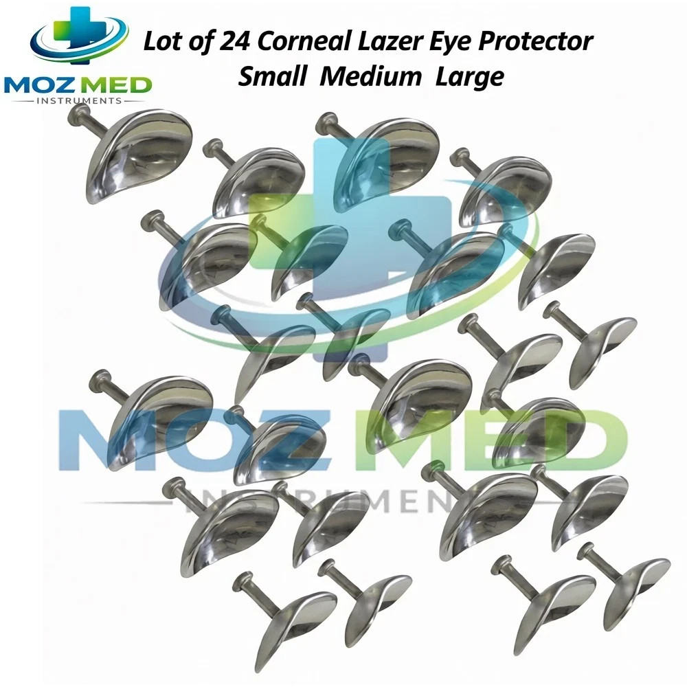 24 Corneal Laser Eye Shield Protector Ocular Ophthalmic Eye Protector S,M ,L