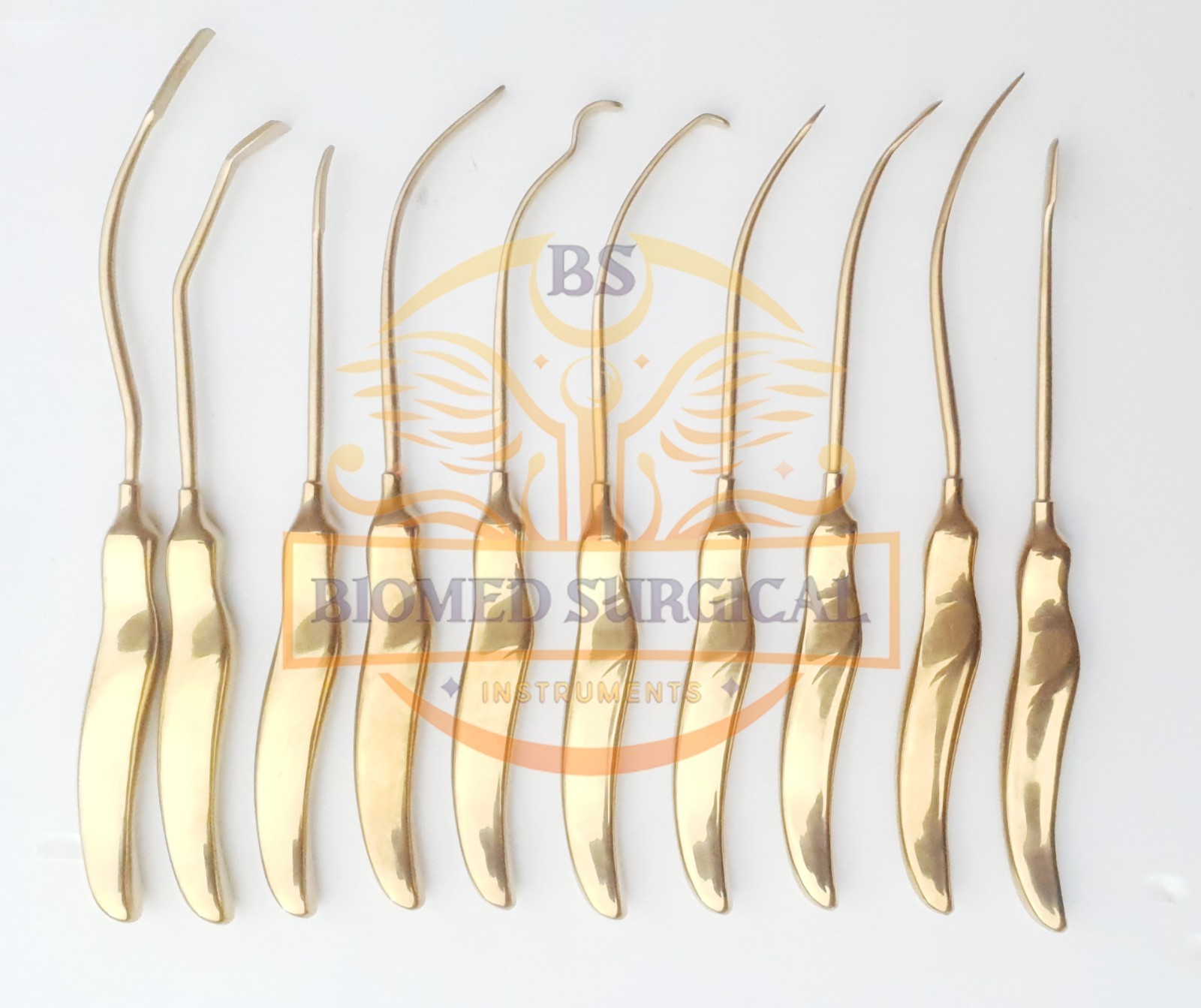 Plastic Surgery Brow Lift & Face Lift Instruments Scalp Elevator Set of 10 Piece