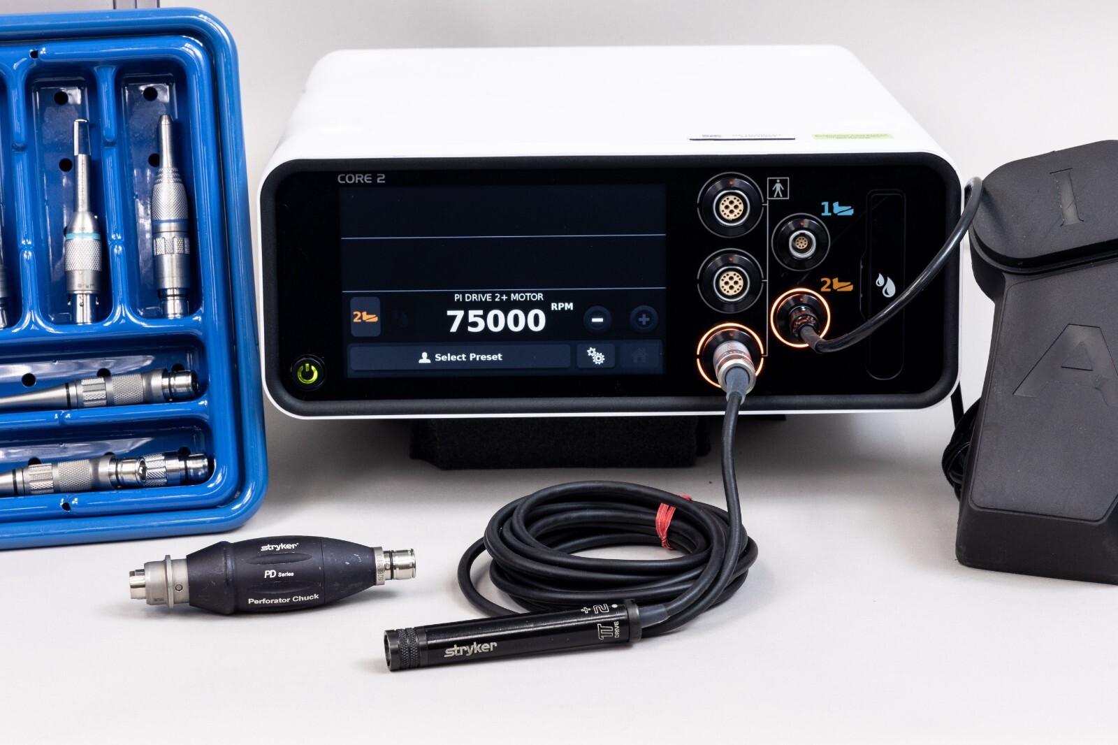 Stryker 5407-350-000 Pi Drive 2 Plus Set with CORE 2- Available at Simon Medical
