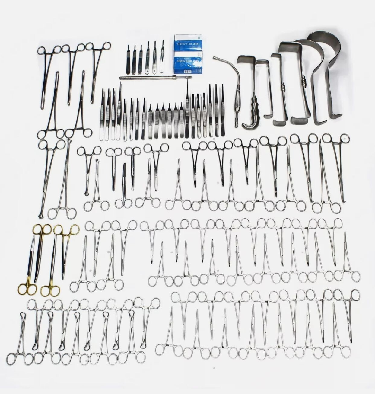 108-Pcs Set Laparotomy Instruments MedicalSurgical Abdominal Surgery Kit