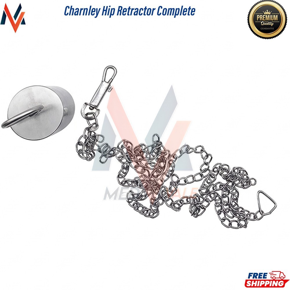 Charnley Hip Retractor Complete with 4 Blades, Weight & Chain Orthopedic