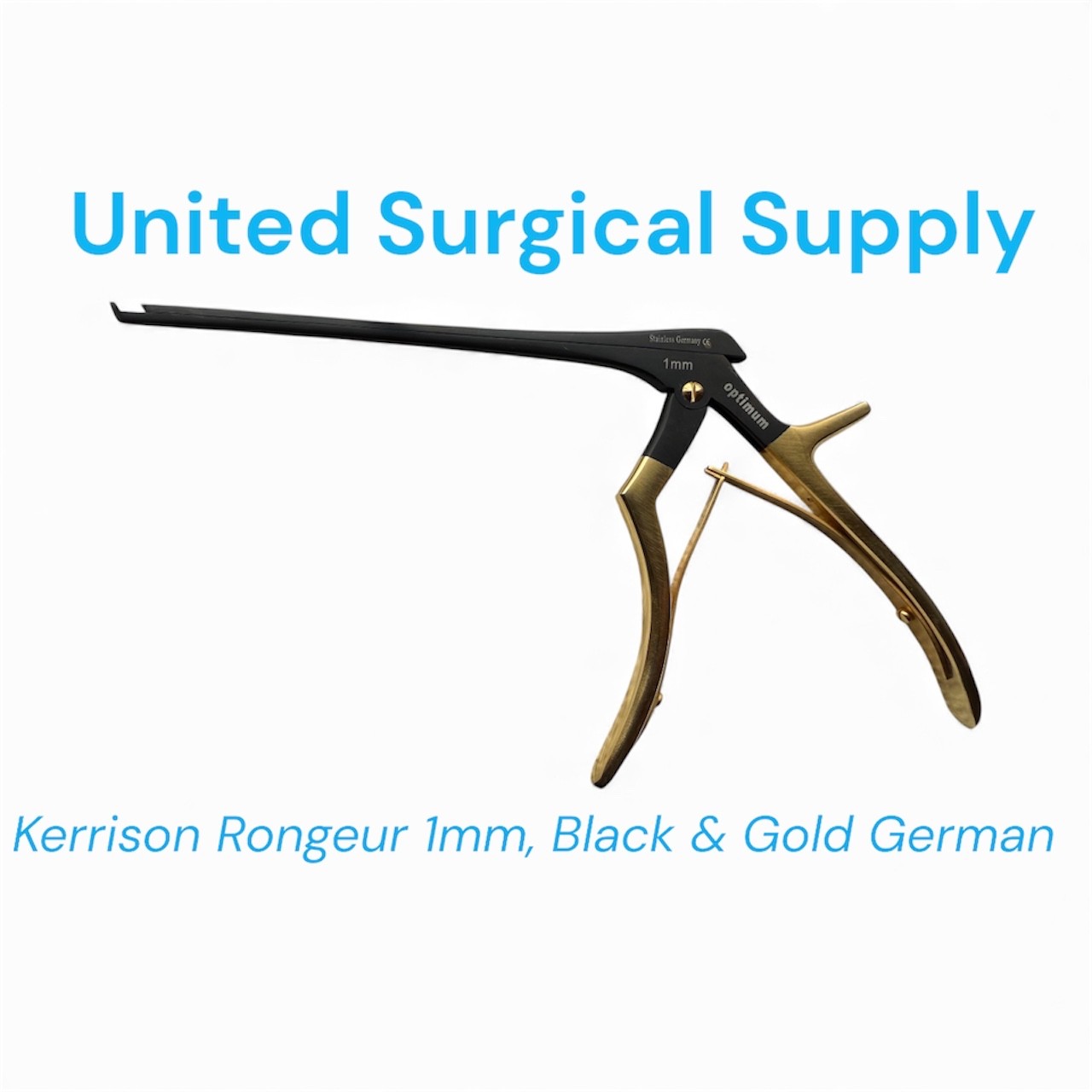 Kerrison Rongeur 1mm Black & Gold Cervical Orthopedic Surgical Optimum German