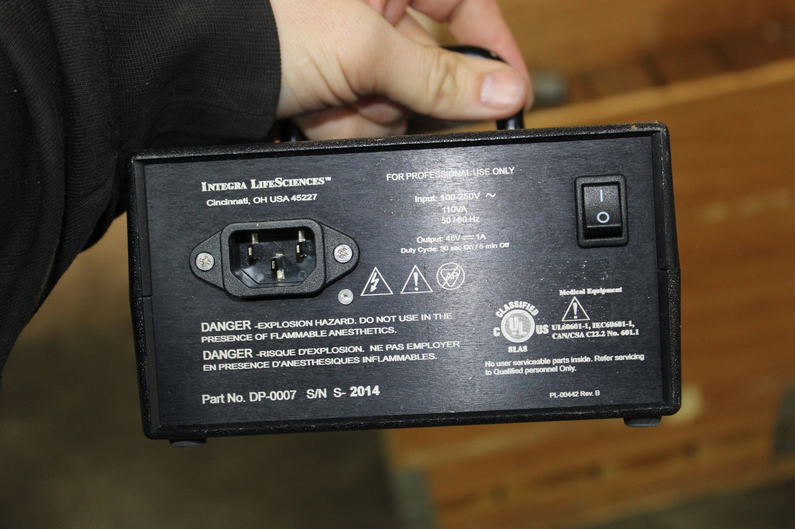 Integra Padgett Model S Electric Dermatome Power Supply