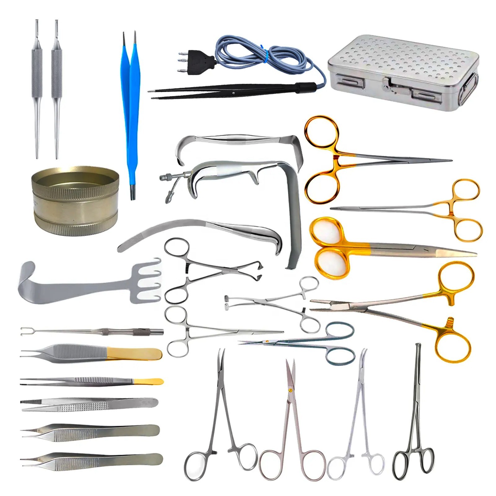 Set Of 29 Pcs Breast Augmentation Plastic Surgery Surgical Instrument