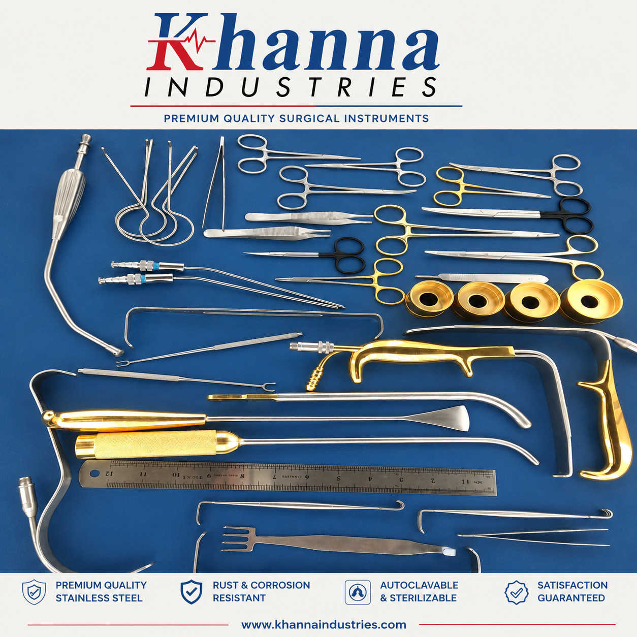 Breast Augmentation Set 38 Pcs Plastic Surgery Surgical Instruments Stainless
