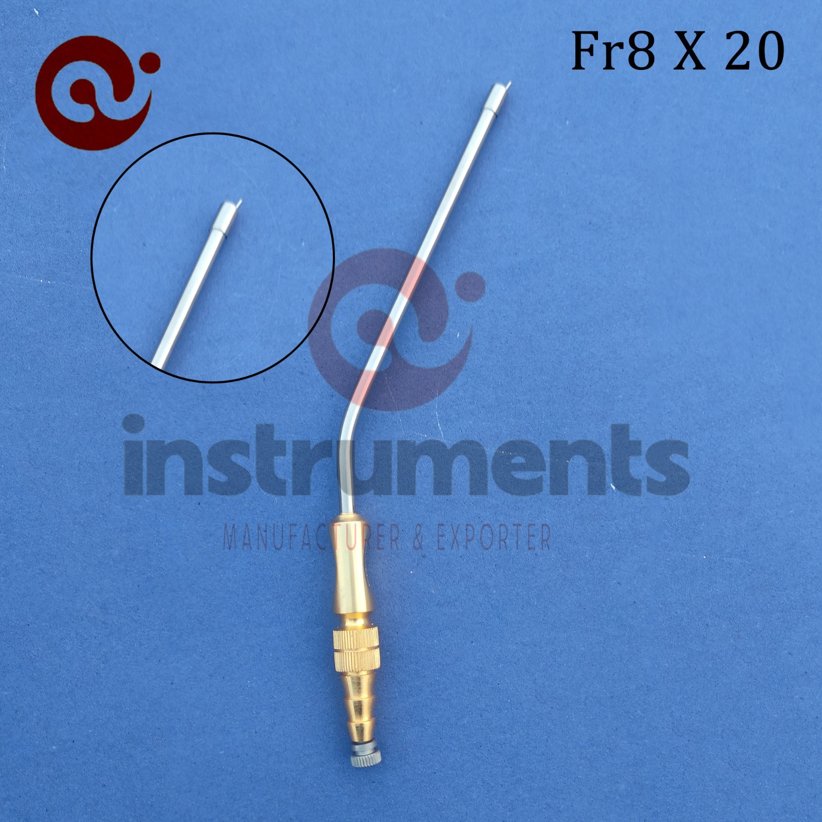 Med Care Frazier Suction Tube with atraumatic Tip FR 8 x 20cm 2pcs Surgical Ai